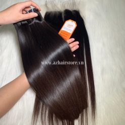 100%-Vietnamese-Bone-Straight-Hair-Weft-8”-32”-Brown-Tip-Factory-Price
