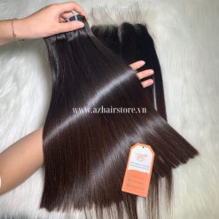 100%-Vietnamese-Bone-Straight-Hair-Weft-8”-32”-Brown-Tip-Factory-Price