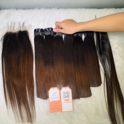 Premium-Vietnamese-Bone-Straight-Hair-8-32- Brown-Tip-Factory-Price
