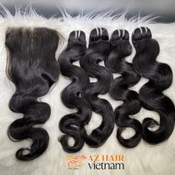Luxury-Wavy-Weft-Hair-Extensions-Premium-Hair-Quality-100%-Raw-Human-Hair