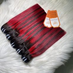 Top-notch-Highlight-Bone-Straight-Hair-Extensions-100%-Raw-Human-Hair-8''-32''