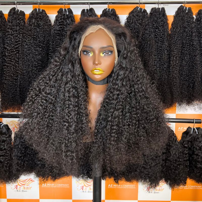 AZ Burmese Curly Human Hair Wig