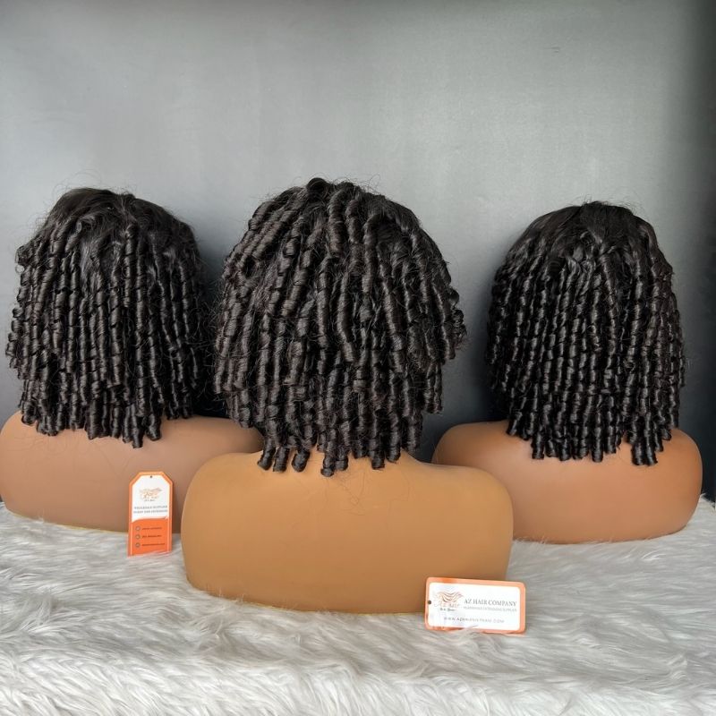AZ Pixie Curly Human Hair Wig
