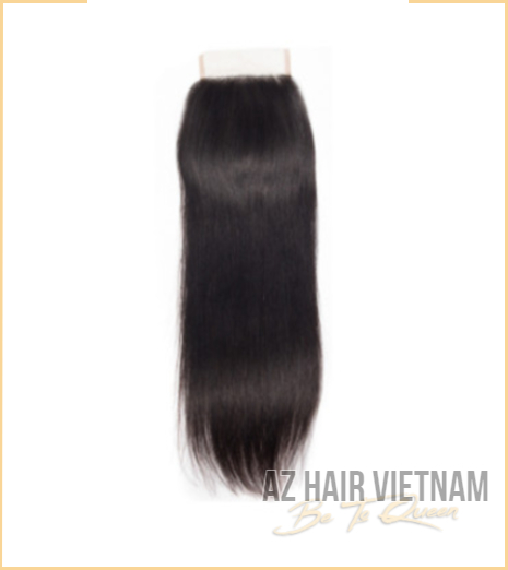 Lace Closure 4×4 Hair Straight Black Color Human Hair Vietnam - AZ Hair