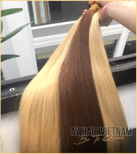 Bulk Straight Hair Extensions Colors Vietnamese 100% Quality Raw Hair