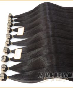 Tape hair extensions natural color best quality real tape hair wholesale price list