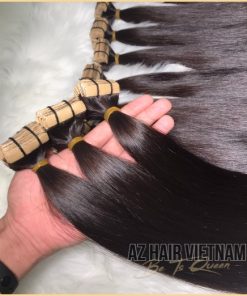 Tape hair extensions natural color best quality real tape hair wholesale price list