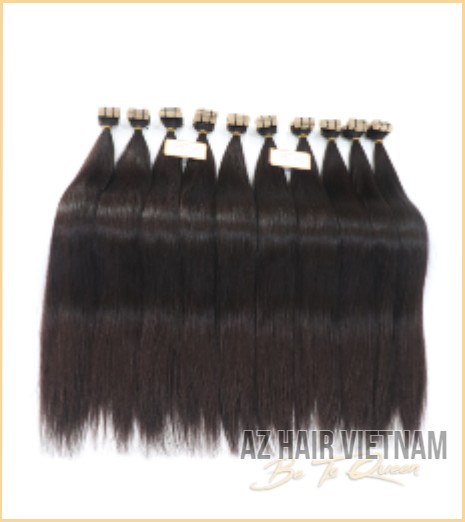 Tape In Hair Extensions Straight Natural Color Best Quality Wholesale Price List Human Hair Vietnam