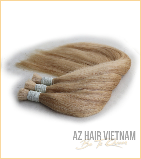 Bulk Straight Hair Color #60c Human Hair Vietnam
