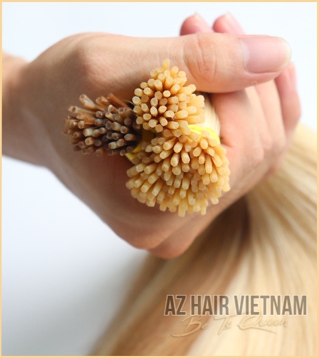 I Tip Hair Extensions Straight Colored Human Hair Vietnam