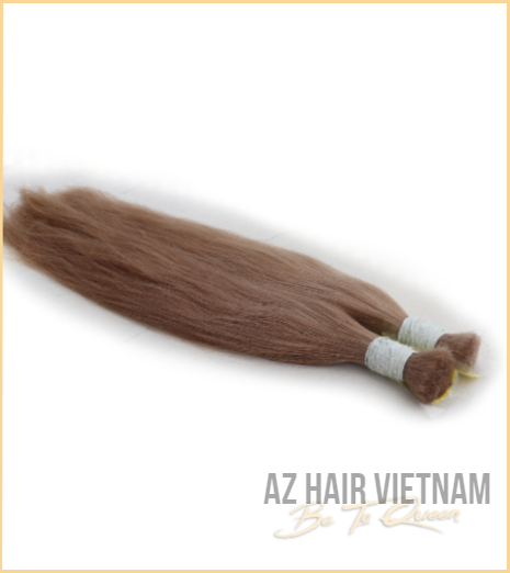 Bulk Straight Hair Extensions Color #12 Vietnam
