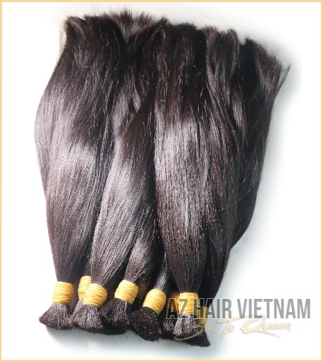 Vietnamese Bulk Straight Hair Extensions Natural Color Bundles