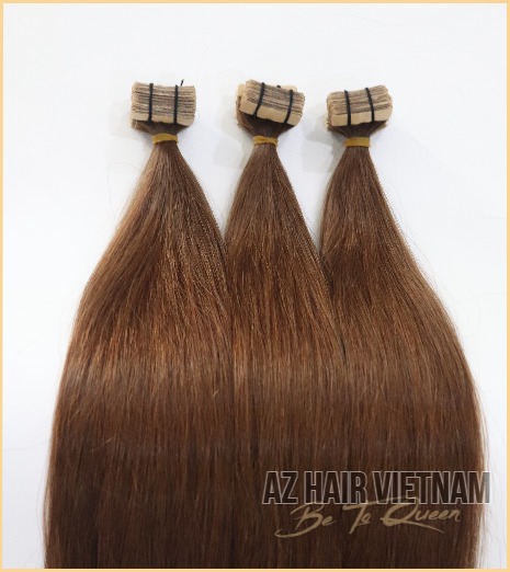 Tape In Hair Extensions Straight Brown Color Best Quality Wholesale Price  List - AZ Hair
