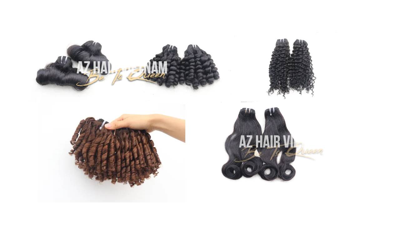 Weave curly hair extensions - Photo by AZ HAIR COMPANY