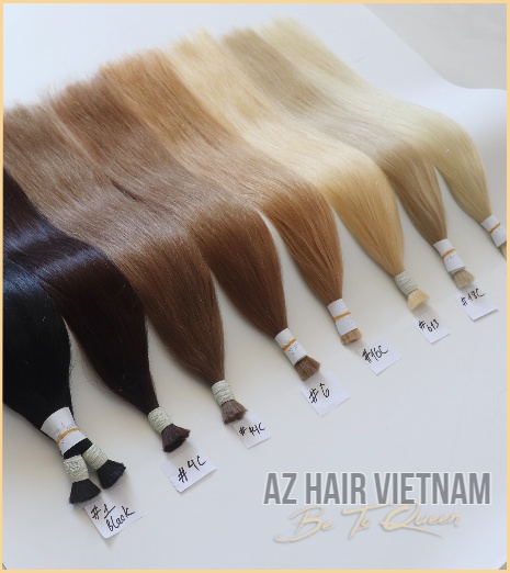 Bulk Straight Hair Extensions Colors Human Hair Vietnam