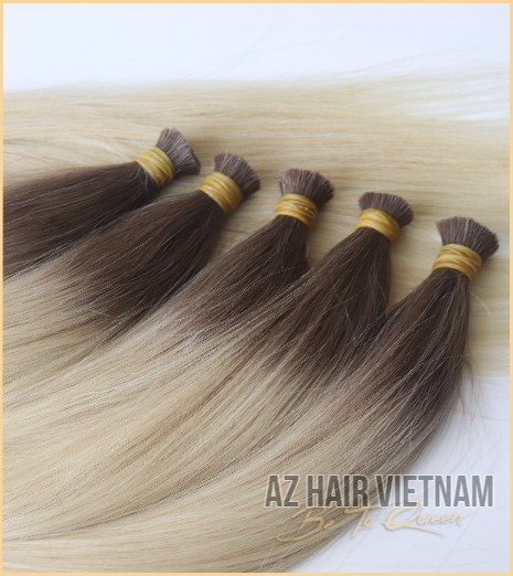 Bulk Straight Hair Brown/60c Color Human Hair Extensions