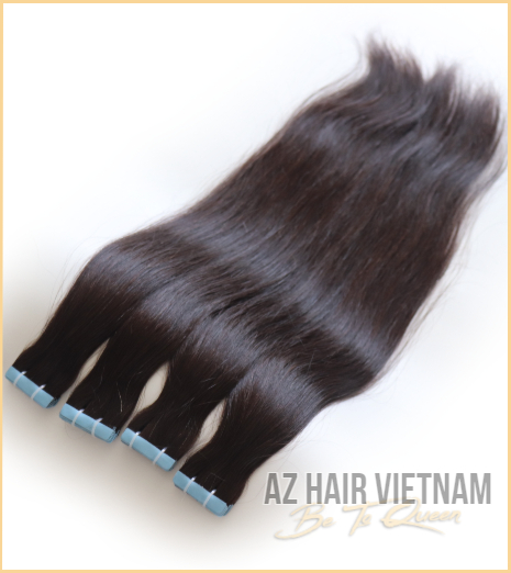 Tape In Hair Extensions Natural Brown Color Vietnam