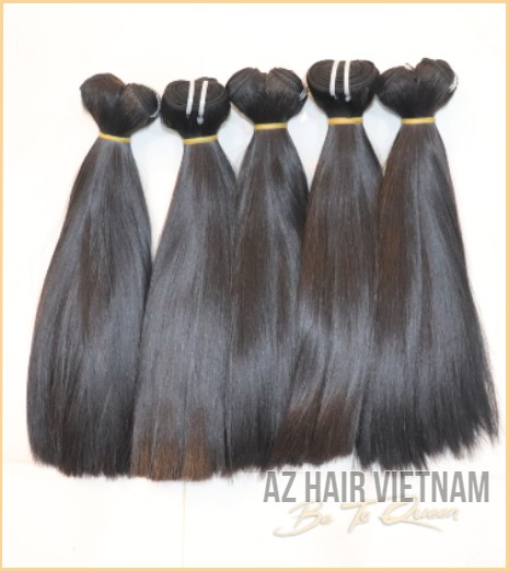 Bone Straight Hair Vietnamese Quality Super Double Drawn Quality In Short Length