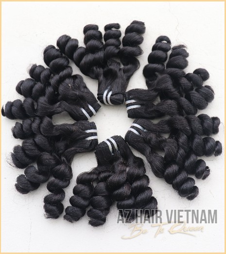 Deep Curly Hair Extensions Vietnamese Raw Hair
