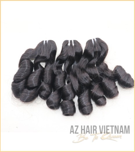 Loose Wavy Texture Natural Color Human Hair Vietnamese