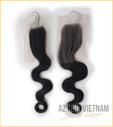 Closure 2×4 Body Wavy Hair Vietnamese