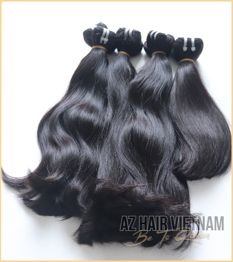 Weave Hair Extensions Straight Hair Super Double Drawn Quality