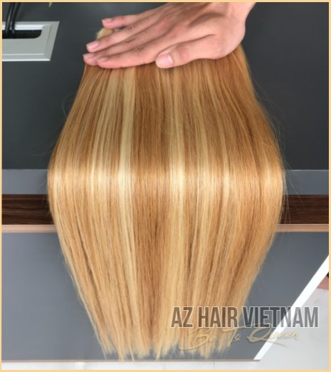 Super Double Drawn Highlight Color AZ31 Best Quality Human Hair Vietnamese
