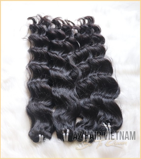 Wavy Hair Super Double Drawn Quality Human Hair Vietnam