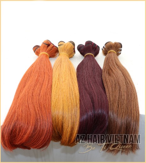 Super Double Drawn Quality Straight Colored Vietnamese Hair