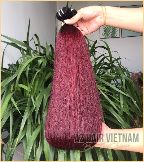 Super Double Drawn Quality Straight AZ18 Colored Vietnamese Hair