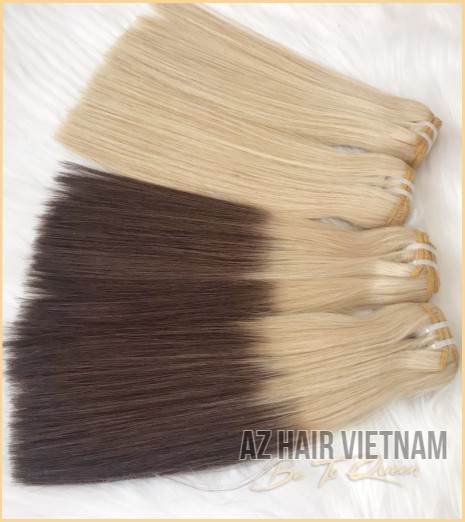 Weft Hair Super Double Drawn Ombre Color