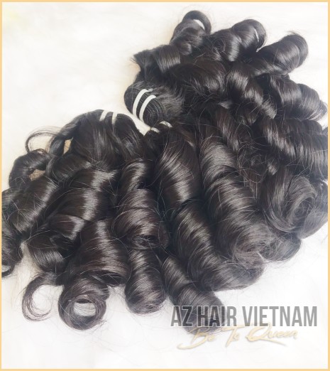 Wholesale Price Dancing Curly Natural Color Human Hair Vietnam Best Quality