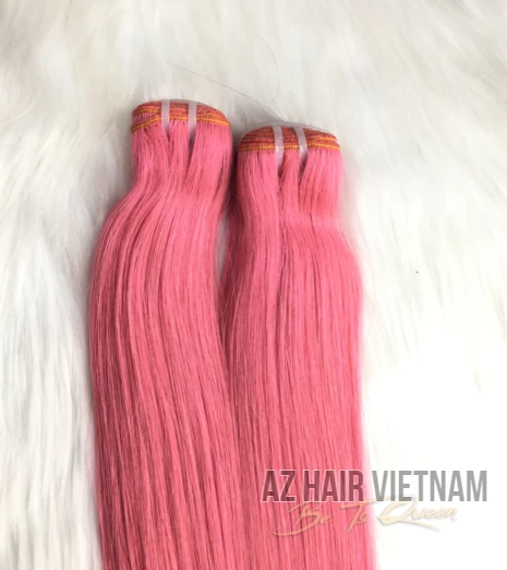 100 Real Virgin Human Hair Vietnam Bone Straight  Color AZ33