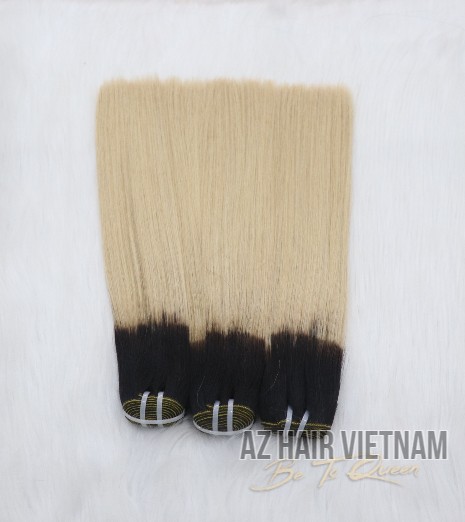 Hair Bundles Bone Straight Ombre Color AZ32 100% Remy Cuticle Aligned Hair