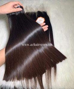 100%-Vietnamese-Bone-Straight-Hair-Weft-8”-32”-Brown-Tip-Factory-Price