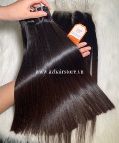 100%-Vietnamese-Bone-Straight-Hair-Weft-8”-32”-Brown-Tip-Factory-Price