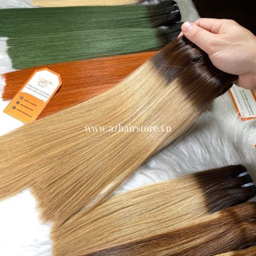 Special-Ombre-Bone-Straight-Hair-Extensions-100%-Vietnamese-Human-Hair