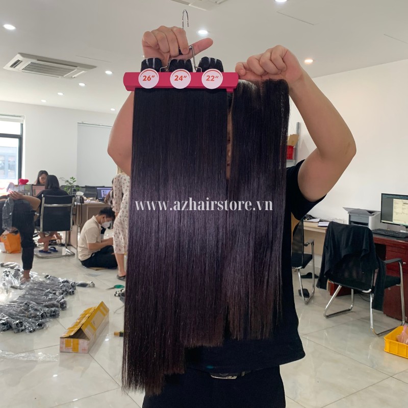 Wholesale Vietnamese Premium Bone Straight Hair With Brown Tip For Flawless Style