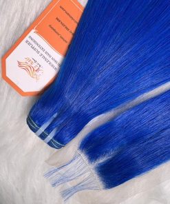 100%-Full-Cuticle-Bone-Straight-Blue-Color-Wholesale-Price