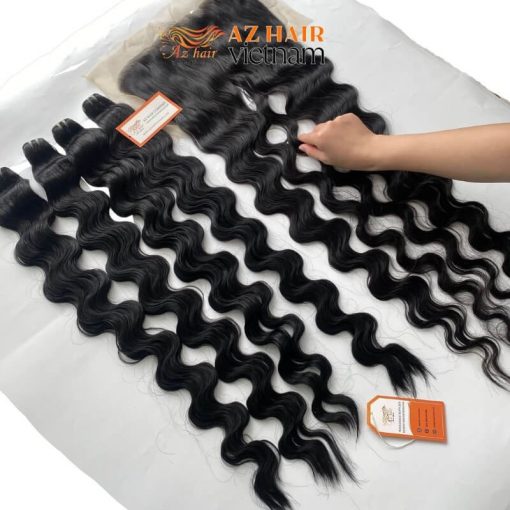 100%-Vietnamese-Weft Wavy-Hair-Extensions-Premium-Quality-Factory-Price