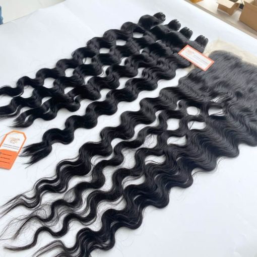 100%-Vietnamese-Weft Wavy-Hair-Extensions-Premium-Quality-Factory-Price