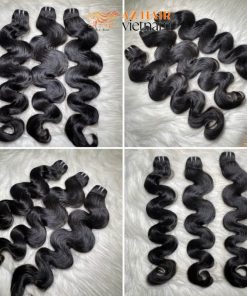 High-end-Vietnamese-Textured-Weft-Hair-Extensions-No-Mix-Synthetic-Fibers