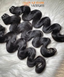 High-end-Vietnamese-Textured-Weft-Hair-Extensions-No-Mix-Synthetic-Fibers