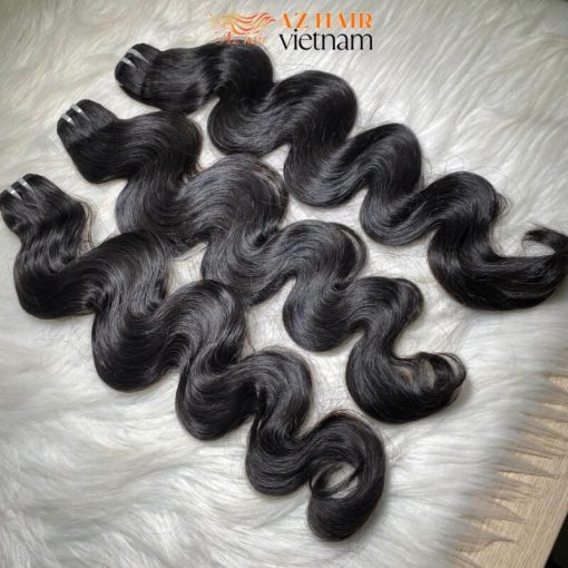 High-end-Vietnamese-Textured-Weft-Hair-Extensions-No-Mix-Synthetic-Fibers