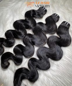 High-end-Vietnamese-Textured-Weft-Hair-Extensions-No-Mix-Synthetic-Fibers