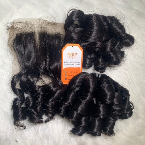 Luxurious-Curly-Weft-Hair-Extensions-100%-Human-Hair-Premium-Quality