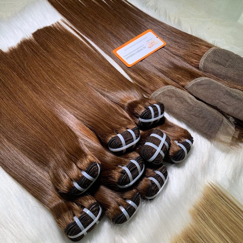 Luxury Quality Bone Straight Hair Extensions 100% Vietnamese Human Hair