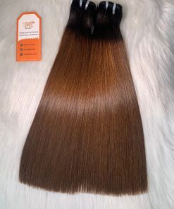 Luxury-Weft-Bone-Straight-Hair-100%-Vietnamese-Human-Hair-Ombre-Color