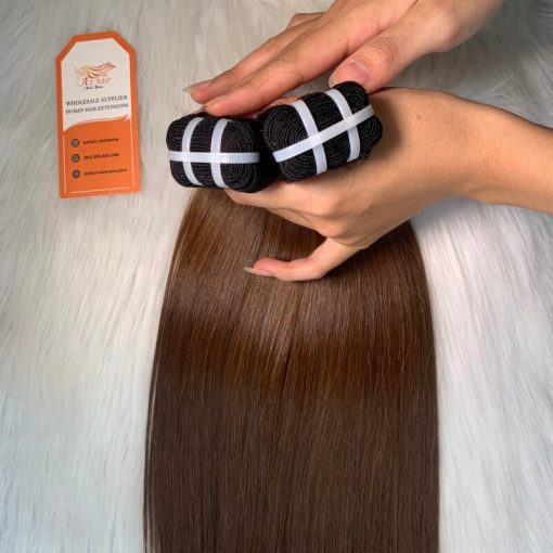 Luxury-Weft-Bone-Straight-Hair-100%-Vietnamese-Human-Hair-Ombre-Color