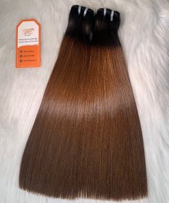 Luxury-Weft-Bone-Straight-Hair-100%-Vietnamese-Human-Hair-Ombre-Color